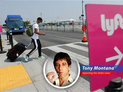Lyft's stock price jumps 23% after exceeding booking expectations and increasing its share buyback program, while Uber stumbles. Montana style. image