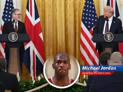 MJ breaks down the new US-UK trade agreement with his signature blend of analysis, humor, and a touch of '90s nostalgia. Is this a slam dunk for both nations, or just another game of H-O-R-S-E? image