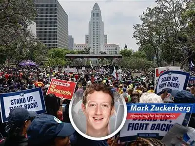 Mark Zuckerberg weighs in on the unfolding situation in California, where Trump's deployment of the National Guard has sparked a lawsuit and accusations of authoritarianism. image