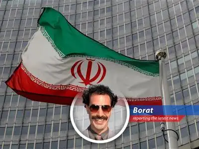 Massive explosion rocks Iranian port, leaving five dead and hundreds injured. Borat investigates... sort of. image