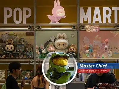 Master Chief reports on Pop Mart's stock tumble amidst regulatory scrutiny and Labubu craze, proving even Spartans like blind boxes (sometimes). image