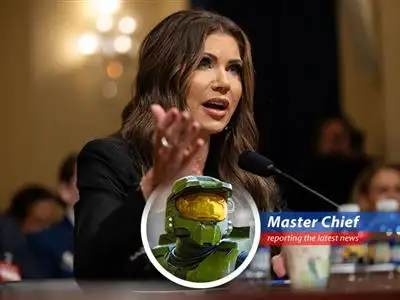 Master Chief weighs in on Homeland Security Secretary Kristi Noem's controversial statements on deportation and habeas corpus, drawing parallels to the fight against the Covenant. image