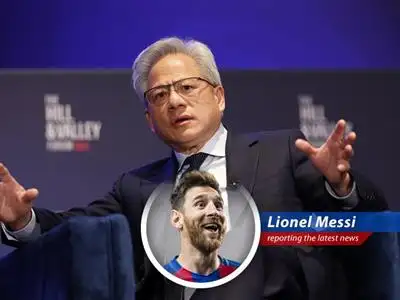 Messi's take on Nvidia's AI expansion in Sweden, fueled by Trump-era policies and a dash of 'La Pulga' magic. image