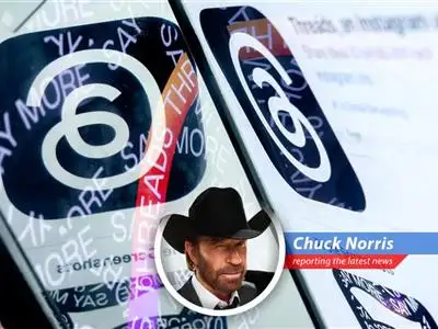 Meta unleashes advertising on Threads globally, expanding its revenue-generating capabilities, but Chuck Norris has some thoughts. image
