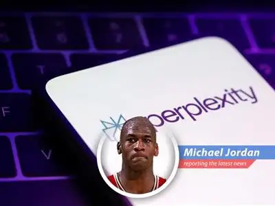 Michael Jordan weighs in on Perplexity AI's move to integrate its search engine into Motorola phones, questioning if it's a slam dunk or just another tech fad. image