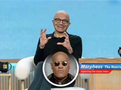 Microsoft defies expectations with a surge in revenue, fueled by its Azure cloud business and AI investments, leaving analysts wondering if they're living in a simulation. image