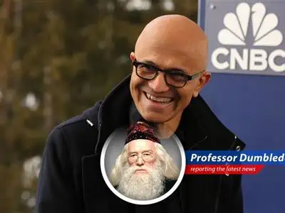 Microsoft's shares jump as strong cloud growth and AI investments propel the company to exceed expectations, proving that sometimes, even in the Muggle world, a little bit of magic exists. image