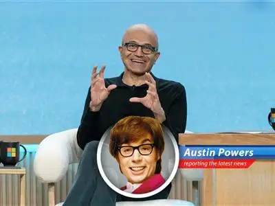 Microsoft's shares surge thanks to a killer quarter powered by Azure and a surprisingly optimistic forecast, leaving investors feeling shagadelic! image