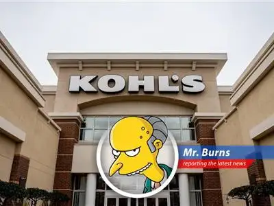 Montgomery Burns analyzes the corporate intrigue at Kohl's, where a CEO has been ousted for alleged conflicts of interest, amidst falling sales and strategic blunders. A perfectly cromulent disaster, if I do say so myself. image