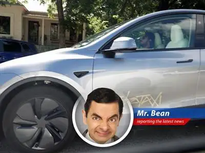 Mr. Bean investigates Tesla's Robotaxi launch, finding a mix of impressive maneuvers and moments that would make even Teddy nervous. image