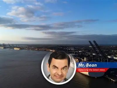 Mr. Bean investigates why the UK's exports to the US have taken a nosedive, pondering if it's all a big, confusing game of peek-a-boo with tariffs and trade deals. image