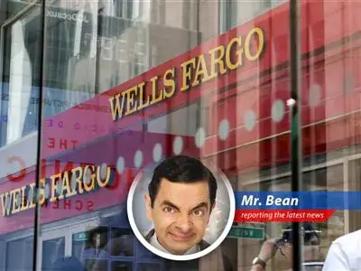 Mr. Bean muses on the Federal Reserve's stress tests, pondering if banks like Wells Fargo, Goldman Sachs, and Capital One will survive economic wobbles and if it means more money for shareholders (and perhaps more beans for Mr. Bean). image