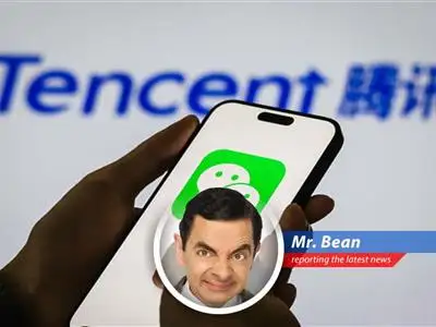 Mr. Bean reports on Tencent's first-quarter earnings, filled with gaming victories, AI adventures, and a dash of chip-related confusion. Just like trying to park my Mini! image