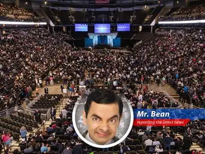 Mr. Bean reports on how international tensions are keeping some investors away from Warren Buffett's annual Berkshire Hathaway meeting, like keeping Teddy away from the park! image
