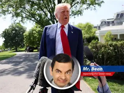 Mr. Bean reports on the US-India trade deal negotiations, finding parallels with his own chaotic adventures in bartering and international relations (sort of). image