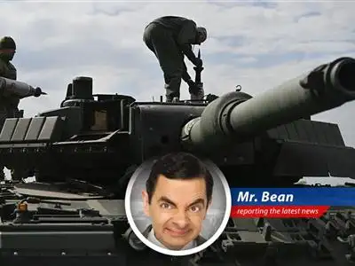 Mr. Bean reports on the possible end of the European defense stock boom, pondering if it's all just a big game of 'Risk' gone wrong. image