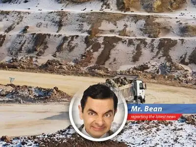 Mr. Bean reports on the surprising minerals deal between the U.S. and Ukraine, wondering if it's all just a big game of hide-and-seek with shiny rocks. image