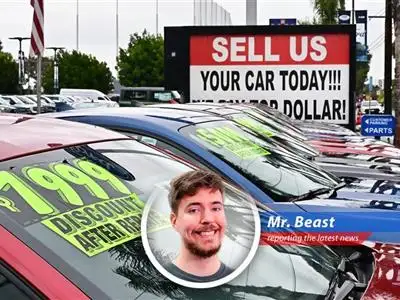 Mr. Beast reacts to the wild used car market surge, diving into tariffs, price hikes, and whether you should just buy a Lambo instead. image