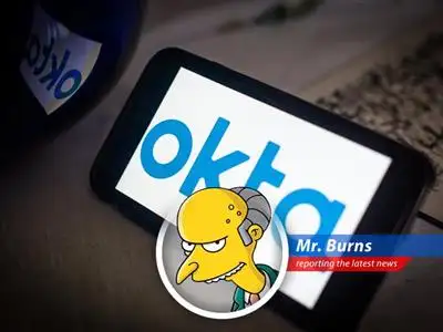 Mr. Burns analyzes Okta's recent stock dip and proposes a low-risk trade setup, proving that even an aging billionaire can still sniff out a profit. image