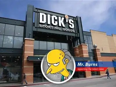 Mr. Burns dissects Dick's Sporting Goods' steady financial forecast amidst a major acquisition, revealing his unique perspective on corporate strategies and potential worker exploitation. image