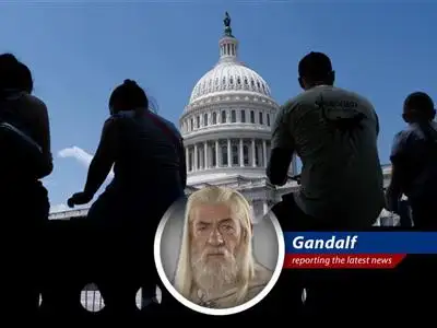 Much like herding ents, the US Senate trudges through endless amendments to a colossal bill, seeking passage before the fiery deadline of July 4th. image