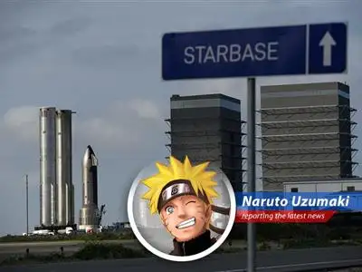 Naruto Uzumaki reports on a crane collapse at SpaceX Starbase, raising questions about safety, government oversight, and maybe even a few space-time jutsu gone wrong! image