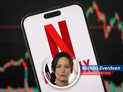 Netflix's stock is soaring, leaving traditional media in the dust. Are we witnessing a new era of entertainment dominance, or is this another cleverly disguised Gamemaker plot? image