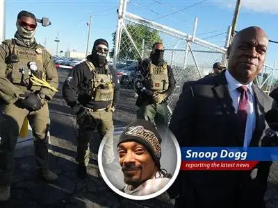Newark Mayor Ras Baraka arrested for trespassing at an ICE detention center, sparking a political firestorm. Doggfather weighs in! image