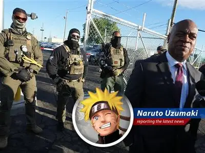 Newark's Mayor Ras Baraka arrested for trespassing at an ICE detention center, sparking a ninja-level political showdown! image