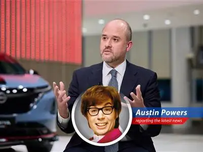 Nissan's new CEO, Ivan Espinosa, is facing a 'yeah, baby, yeah!' sized challenge to revive the struggling automaker amidst sales slumps, EV transitions, and global competition. Can he bring the company back from 'un-groovy' to 'totally shagadelic'? image