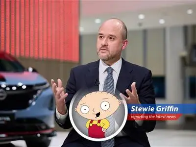 Nissan's new CEO, Ivan Espinosa, unveils a daring plan to rescue the struggling car company from financial doom and global competition. Will it work, or will Nissan end up like Brian after one of Peter's 'hilarious' escapades? image