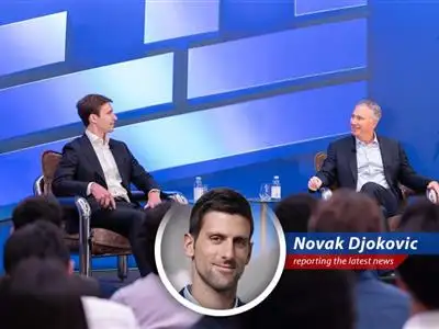 Novak Djokovic analyzes Ken Griffin's investment strategy, drawing parallels to his own aggressive tennis philosophy and occasionally digressing into discussions about gluten-free diets and the importance of a good serve. image