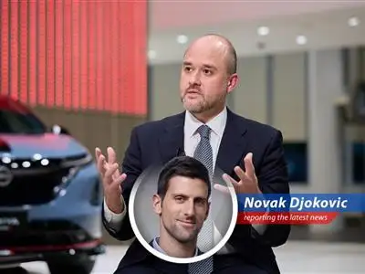 Novak Djokovic analyzes Nissan CEO Ivan Espinosa's plan to restructure the struggling company, injecting humor and a dose of 'Nole' wisdom into the situation. image