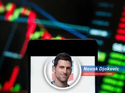 Novak Djokovic analyzes top Wall Street picks for dividend stocks amidst volatile markets, blending tennis strategy with financial savvy. image