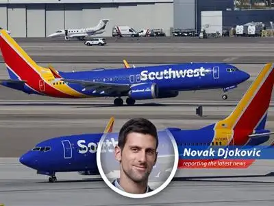 Novak Djokovic humorously analyzes Southwest Airlines' recent financial adjustments and strategic shifts, drawing parallels to his own experiences with unexpected challenges and adapting to maintain peak performance. image