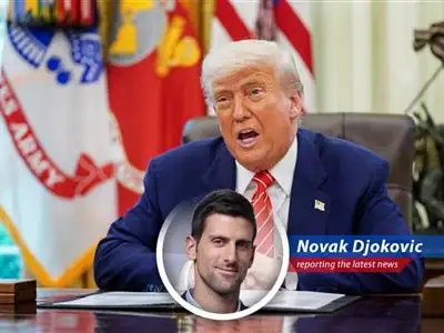 Novak Djokovic weighs in on the potential economic and innovation impact of Trump's visa policies on international students in the US, blending tennis metaphors with political commentary. image