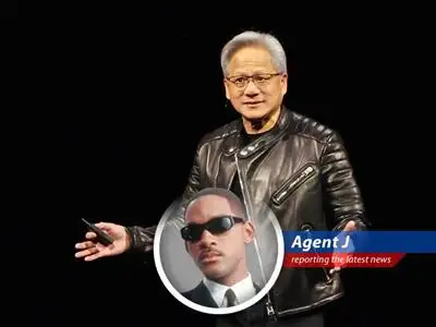 Nvidia CEO Jensen Huang sees his salary skyrocket after a decade, proving that even earthlings can benefit from advanced alien tech... I mean, AI. image