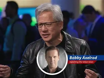Nvidia's CEO Jensen Huang navigates US-China trade tensions, eyeing a $50 billion AI market in China while trying to keep shareholders and Uncle Sam happy. A delicate game of risk and reward, Axe style. image