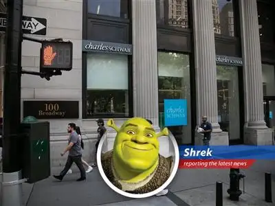 Ogre-the-top analysis of Goldman Sachs' surprising love for Charles Schwab, with a hint of swamp-wisdom. image