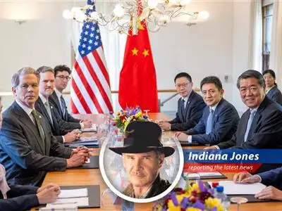 Old faces from the Trump administration are back at the table with China in London, attempting to rekindle trade talks amidst simmering tensions and accusations. Can they succeed where they left off, or will this negotiation end up like the Ark of the Covenant – best left undisturbed? image