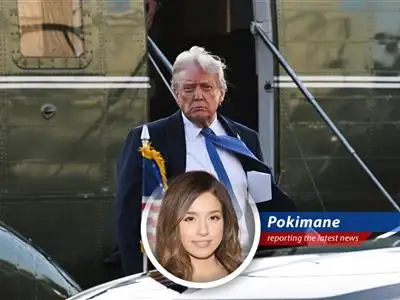 Pokimane dives into the chaotic world of Trump's trade war with China, filled with denials, tariffs, and enough drama to make your head spin – all while trying to figure out if her next PC build is gonna cost a fortune. image