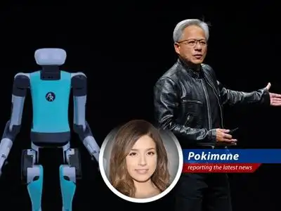 Pokimane reacts to Nvidia's strong Q1 earnings report, China's AI chip game, and Jensen Huang's somber warnings. image
