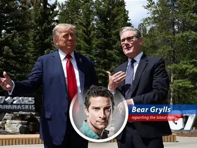 President Trump and Prime Minister Starmer finalize a trade agreement, and I, Bear Grylls, am here to break it down with a dash of wilderness wisdom. image