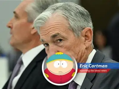President Trump goes full Cartman on Fed Chair Jerome Powell, demanding lower interest rates and accusing him of costing the US a fortune. Blame Canada! image