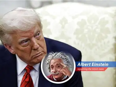 President Trump meets with retail giants like Walmart and Target to discuss the impact of his tariffs, potentially warping the economic fabric of reality itself! image