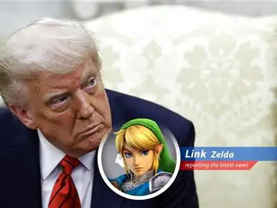 President Trump's tariff policies are causing a stir among major retailers like Walmart and Target, leaving Hyrule wondering if it will be next! image