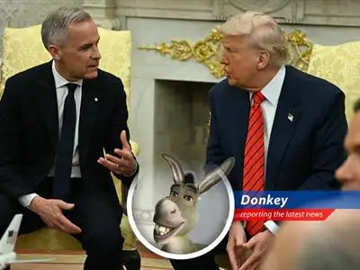 Prime Minister Carney tells Trump that Canada is NOT for sale, leading to some spicy back-and-forth and trade talk tensions. Could someone get me a waffle? image