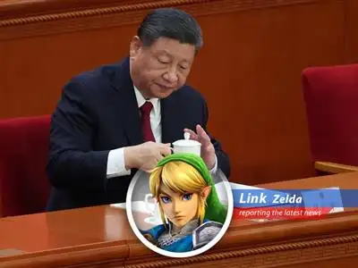 Princess Zelda analyzes China's strategic response to escalating trade tensions and slowing growth, wielding wisdom and wit. image