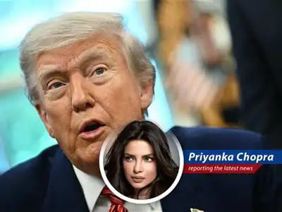 Priyanka Chopra humorously analyzes Donald Trump's commencement address at West Point, highlighting the 'America First' worldview, military achievements, and controversial stance on diversity programs, all while sprinkling in some Bollywood sparkle. image
