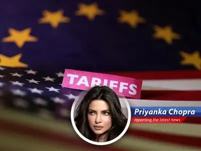 Priyanka Chopra weighs in on Donald Trump's proposed 50% tariff on the European Union, injecting humor and her signature sass into the complex economic situation. image